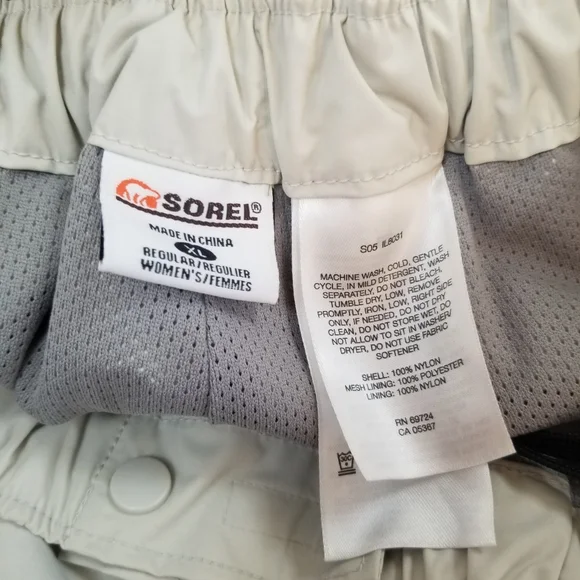 Sorel Omnishield Rainstorm Nylon Waterproof Pants Womens Size XL NWT - Picture 11 of 11